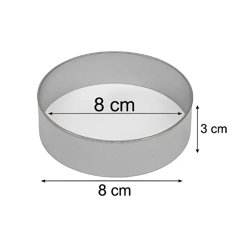 Round Cake Ring Molds – Stainless Steel Mousse & Dessert Mold (Multiple Designs) | BT253A