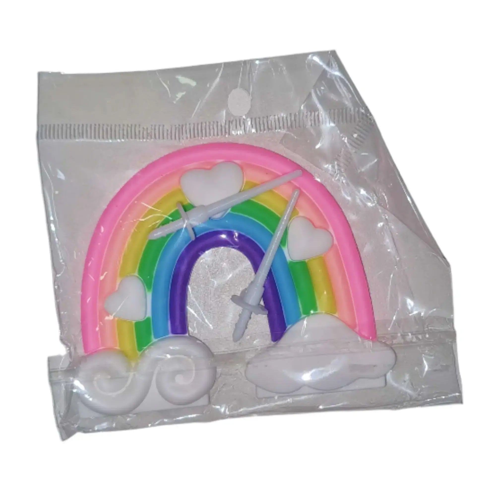 Rainbow Topper with Sticks (10-Piece Packet) (Design 2)  TPR129