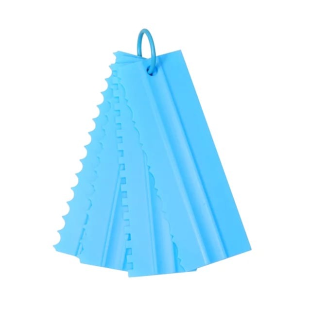 Plastic Long Cake Scraper Double-Sided 4 in 1 – Multi-Edge Smoother Tool | BT142