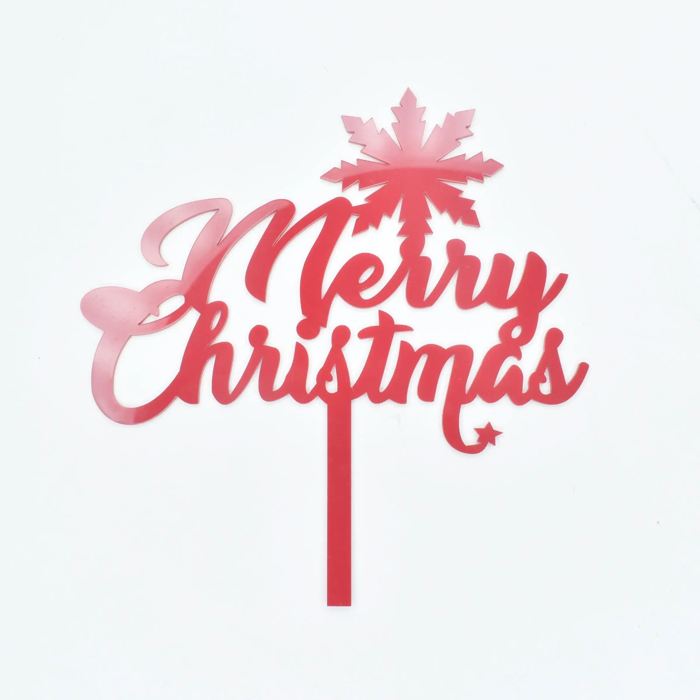 Christmas Themed Textual Cake Topper Design 6  TPR191