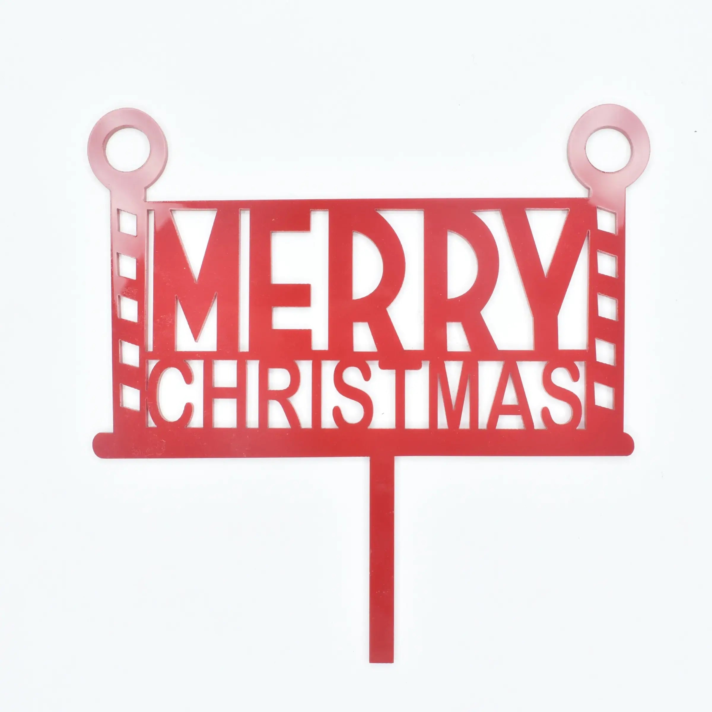 Christmas Themed Textual Cake Topper Design 7  TPR192