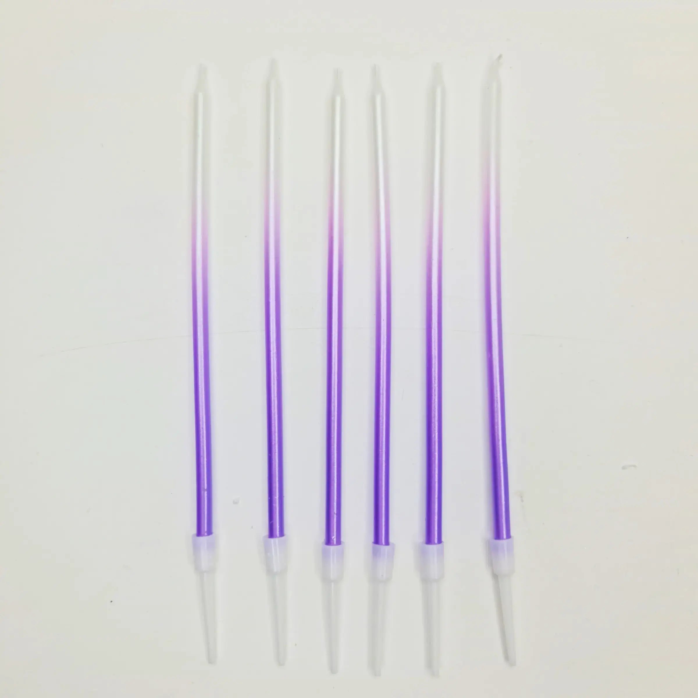 White & Purple Mix Colored Candles  CD013