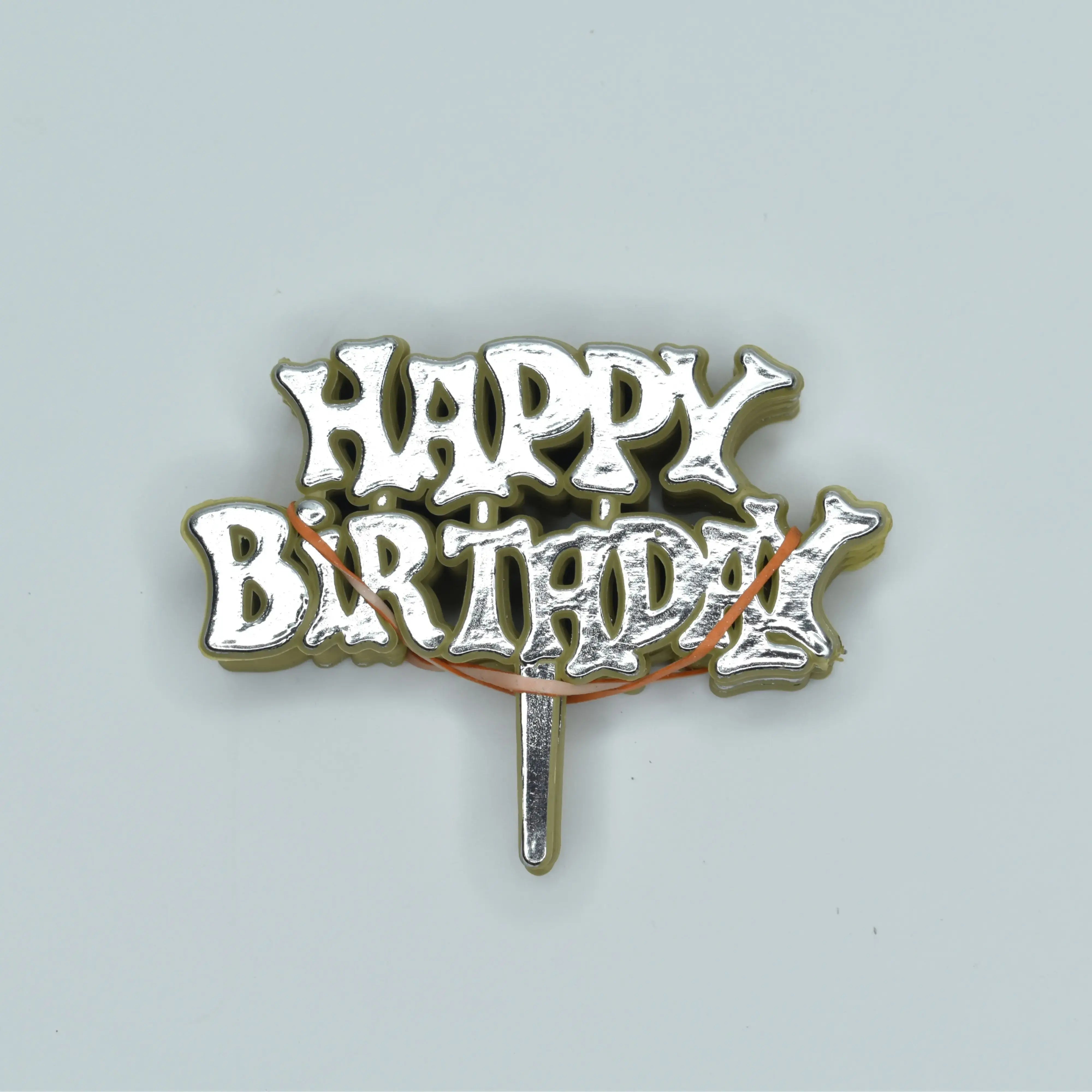 Happy Birthday Tags Golden  TPR028A