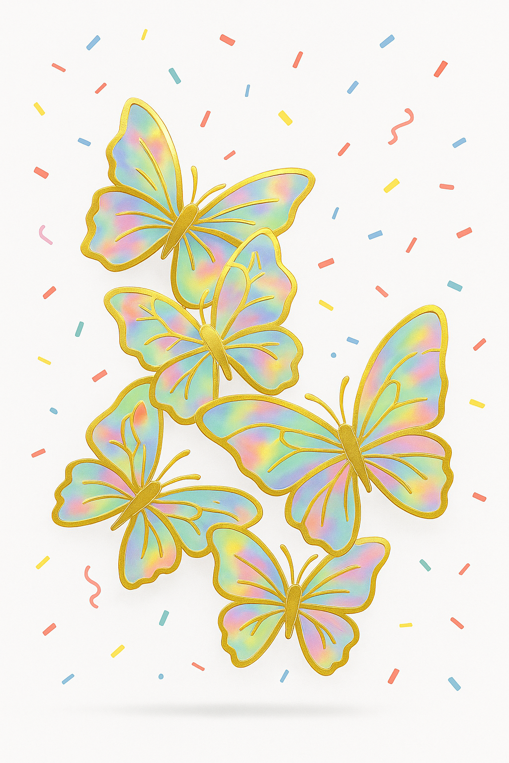 Cutout Butterfly Cake Topper TPR222