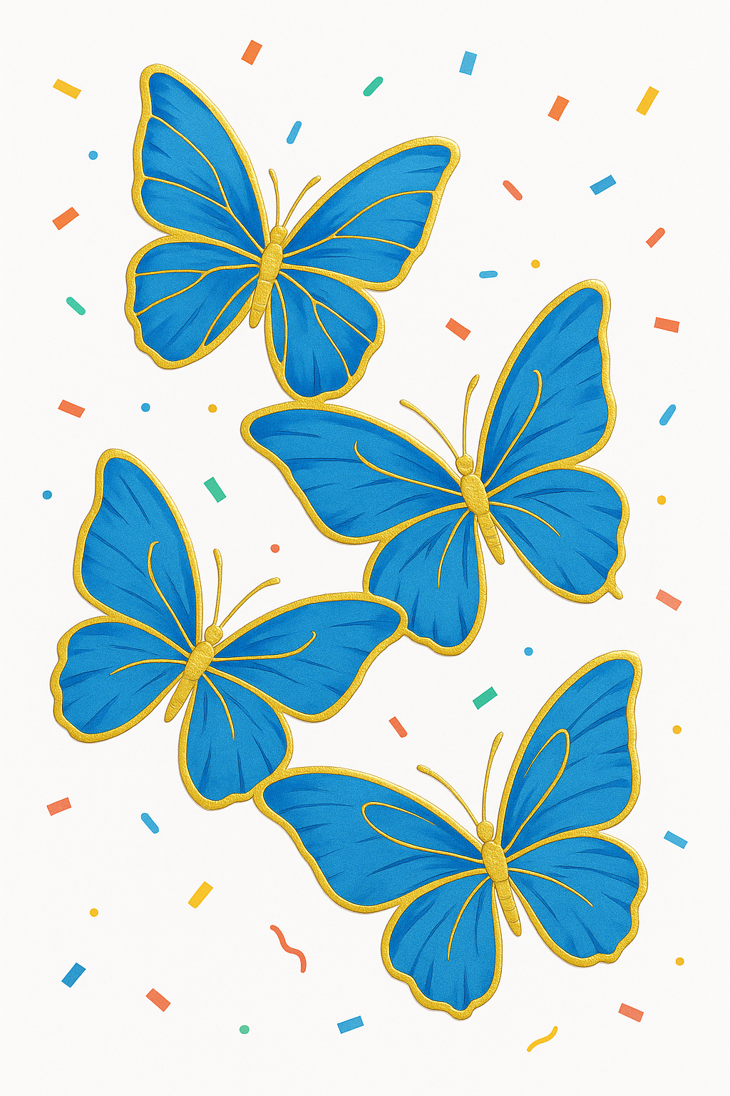 Cutout Butterfly Cake Topper TPR222