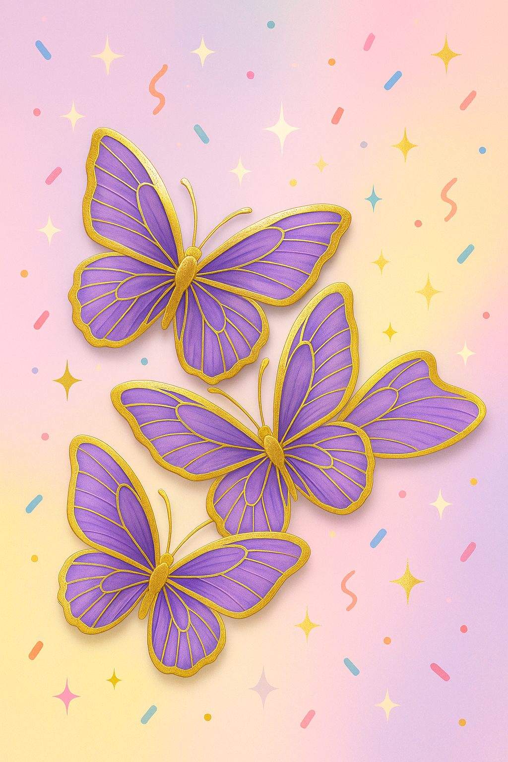 Cutout Butterfly Cake Topper TPR222