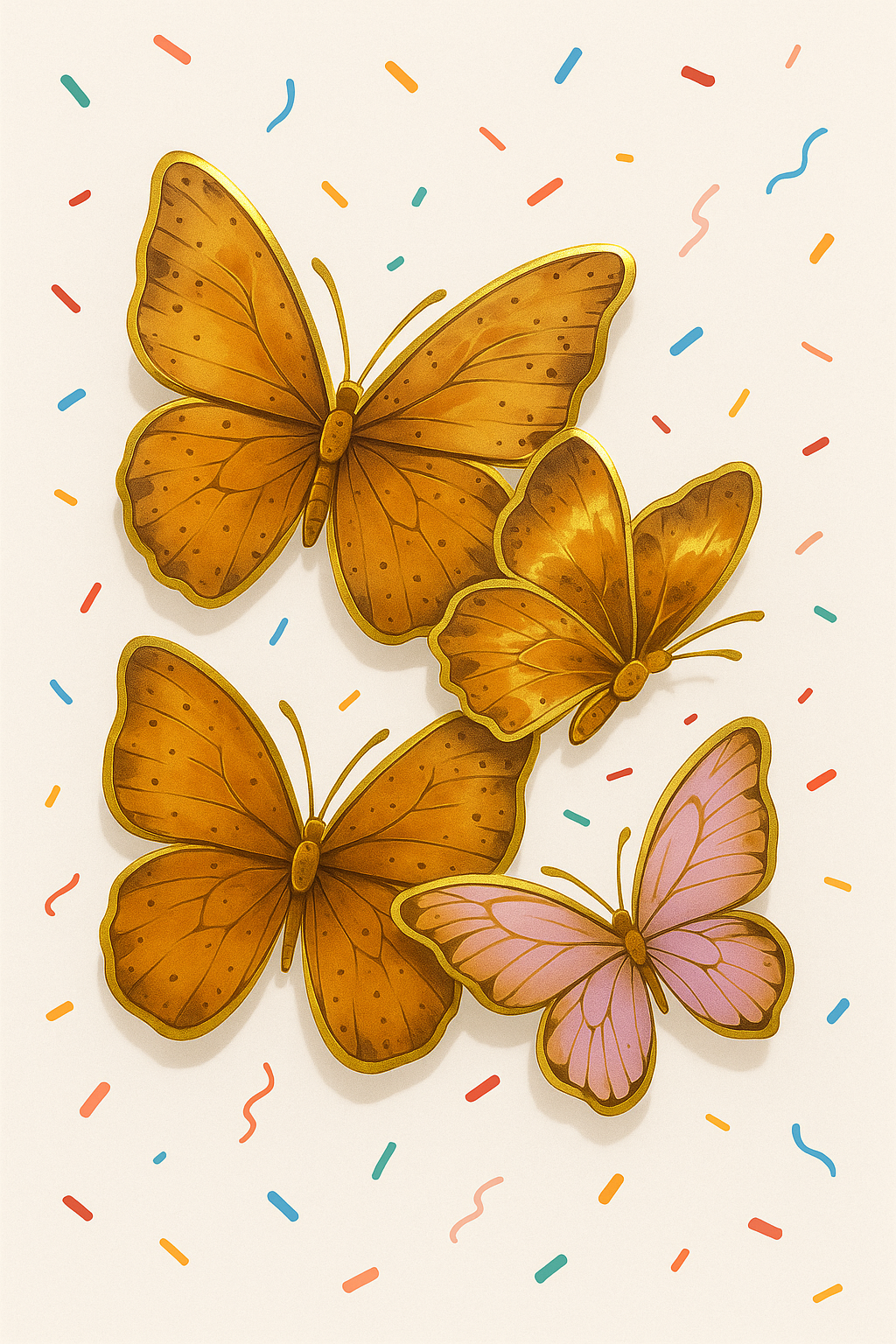 Cutout Butterfly Cake Topper TPR222