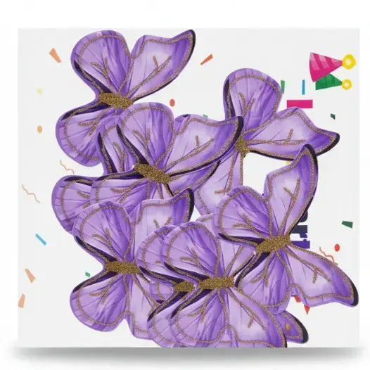 Cake Decoration: TPR233 3D Glitter Butterfly Toppers