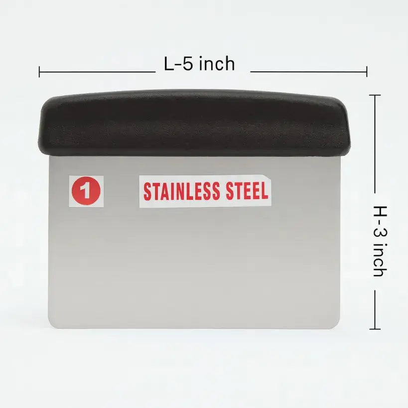 Stainless Steel Dough Scraper with Handle 5 inches | BT277