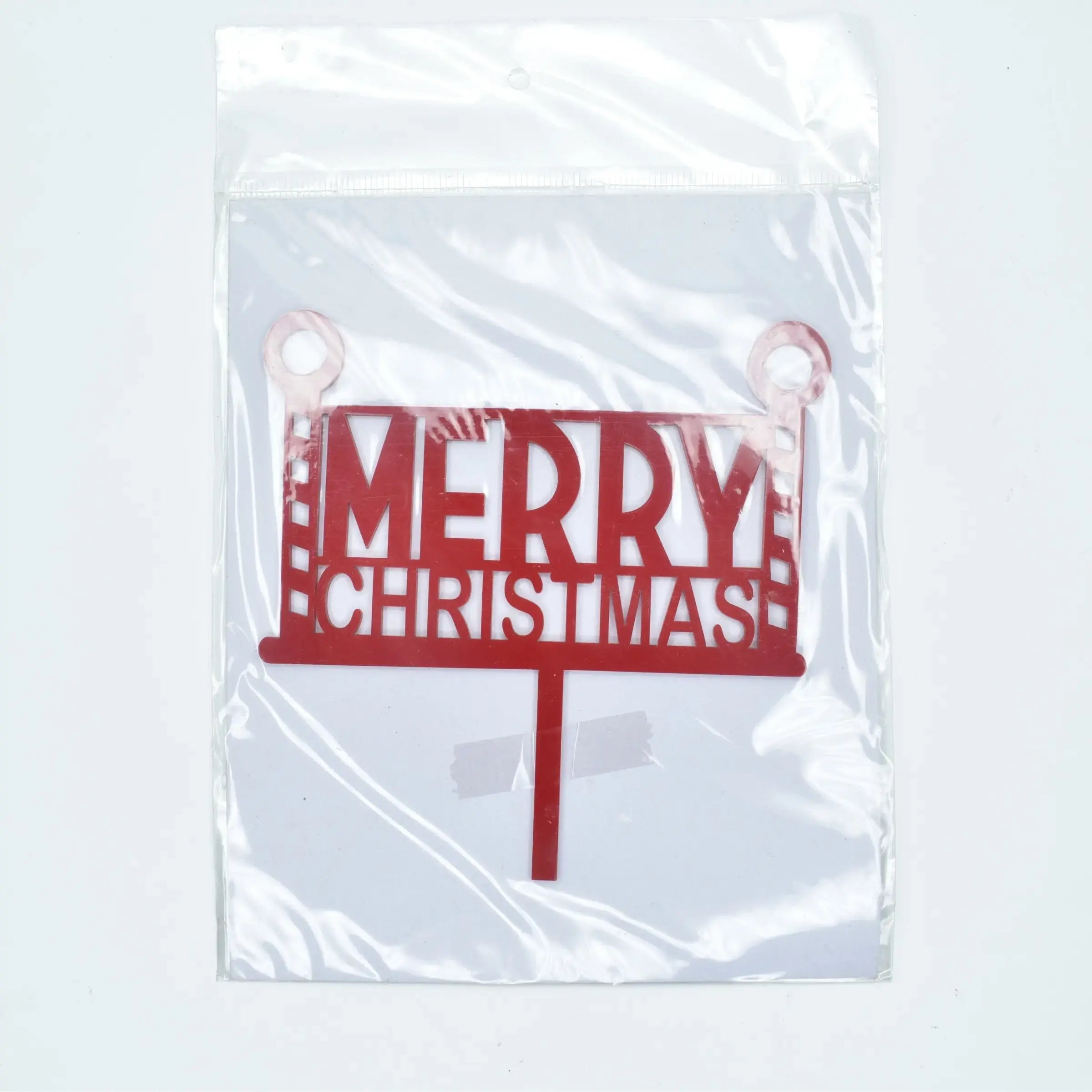 Christmas Themed Textual Cake Topper Design 7  TPR192