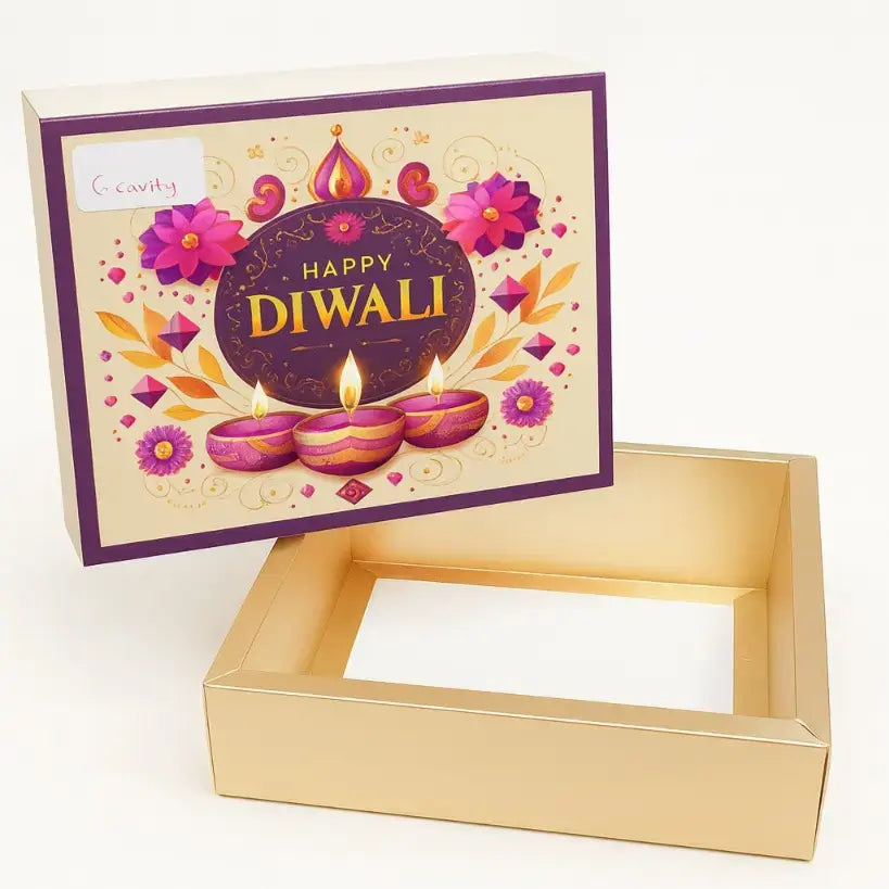 Diwali Chocolate Box – 6 Cavity Design | CB029