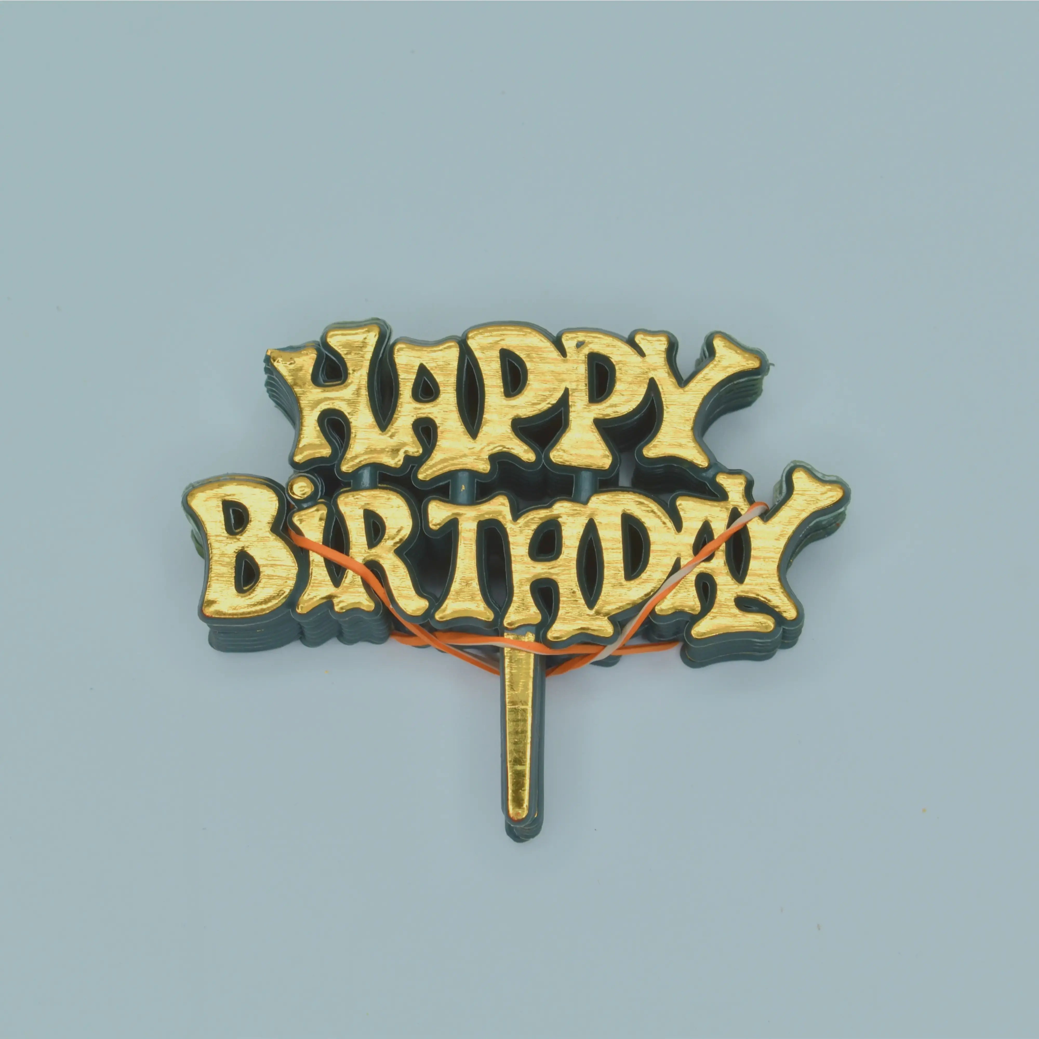 Happy Birthday Tags Golden  TPR028A