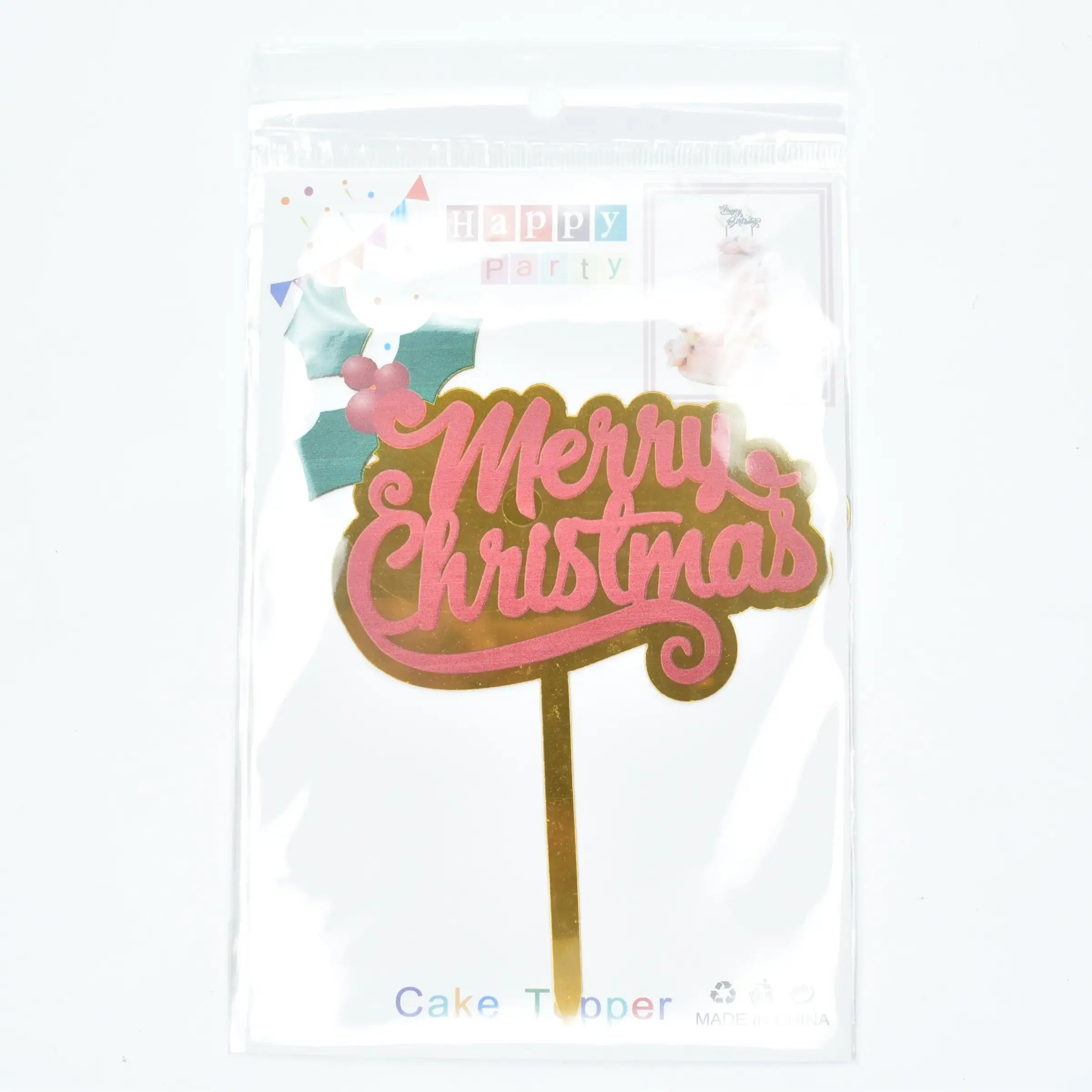 Christmas Themed Cake Topper Design 4 TPR171
