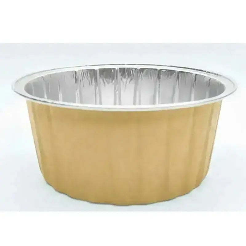 2603-19 CL079 Multicolour Round Foil Containers With Lid 10 Piece Pack