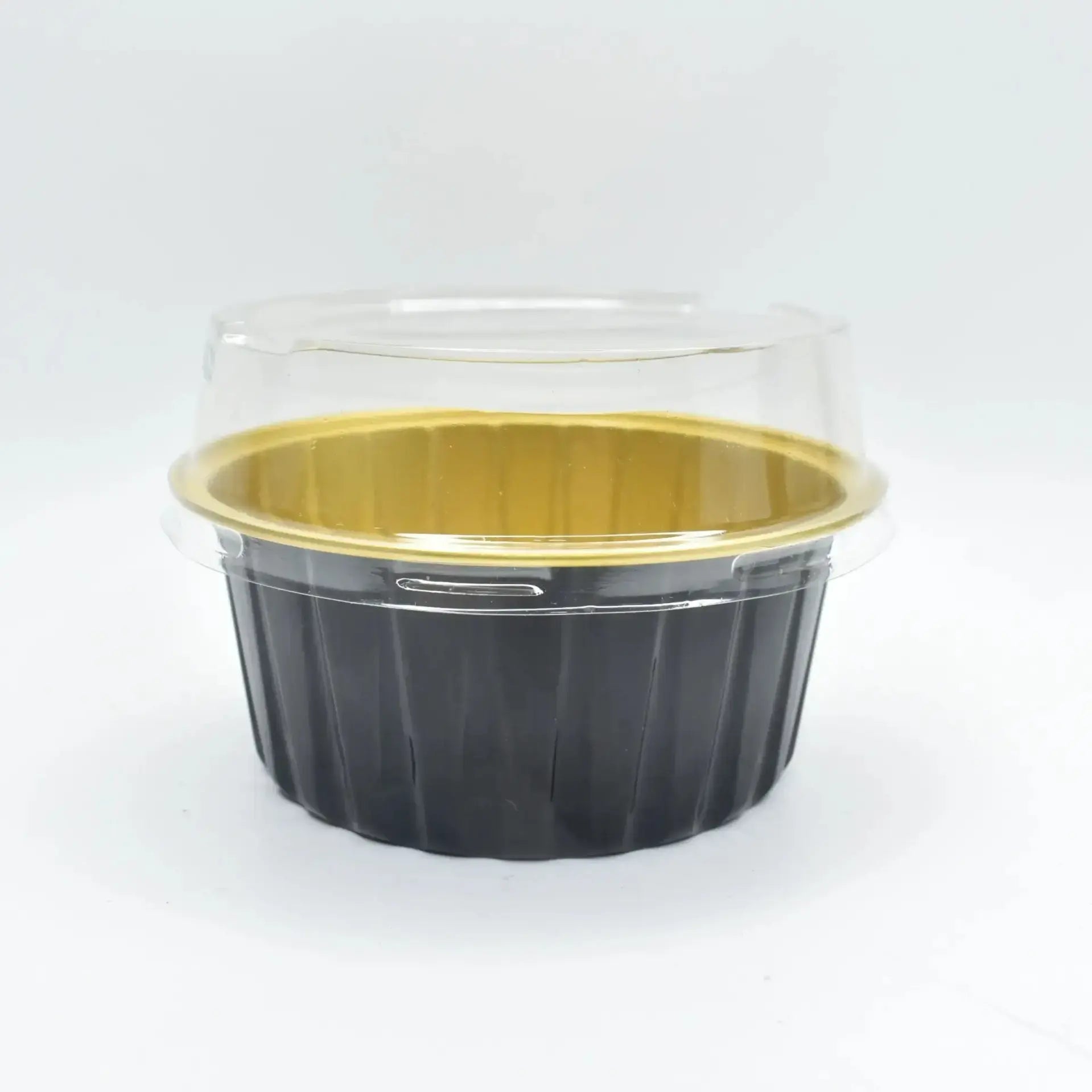 2603-19 CL079 Multicolour Round Foil Containers With Lid 10 Piece Pack